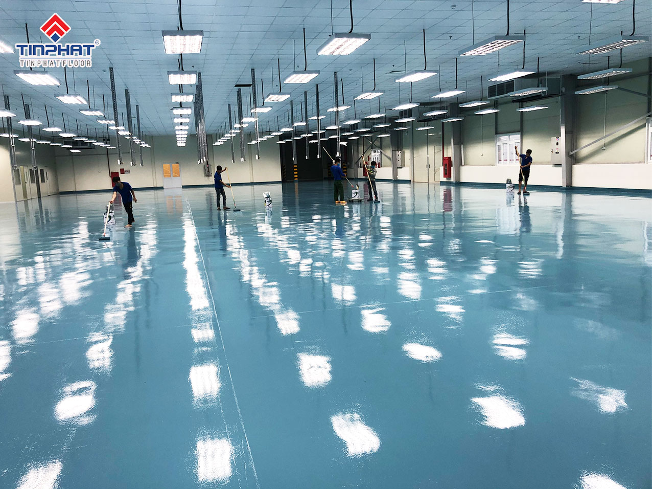 THi công sơn sàn epoxy