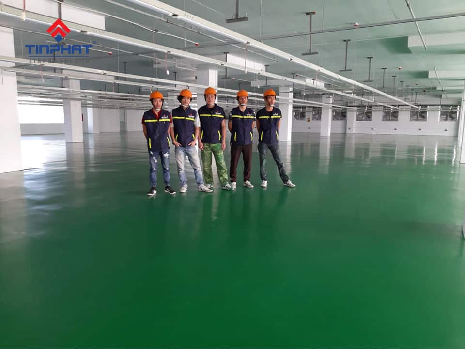 Thi công Sơn Epoxy tại nhà xưởng công ty may Việt Ý 3