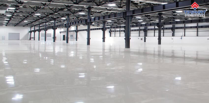 Thi công sơn epoxy nhà xưởng được sử dụng rộng rãi