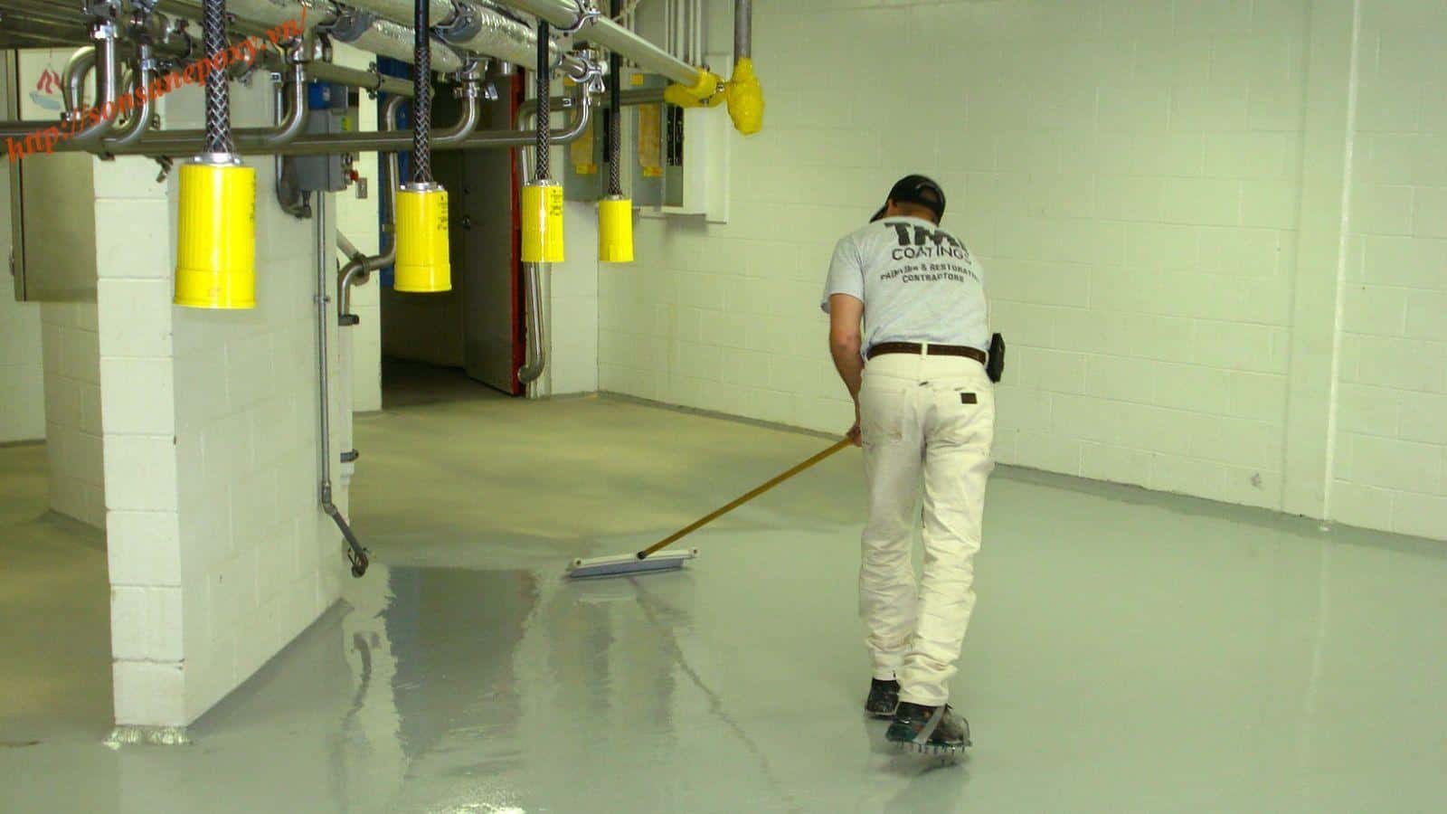 Thi công sơn chống thấm epoxy