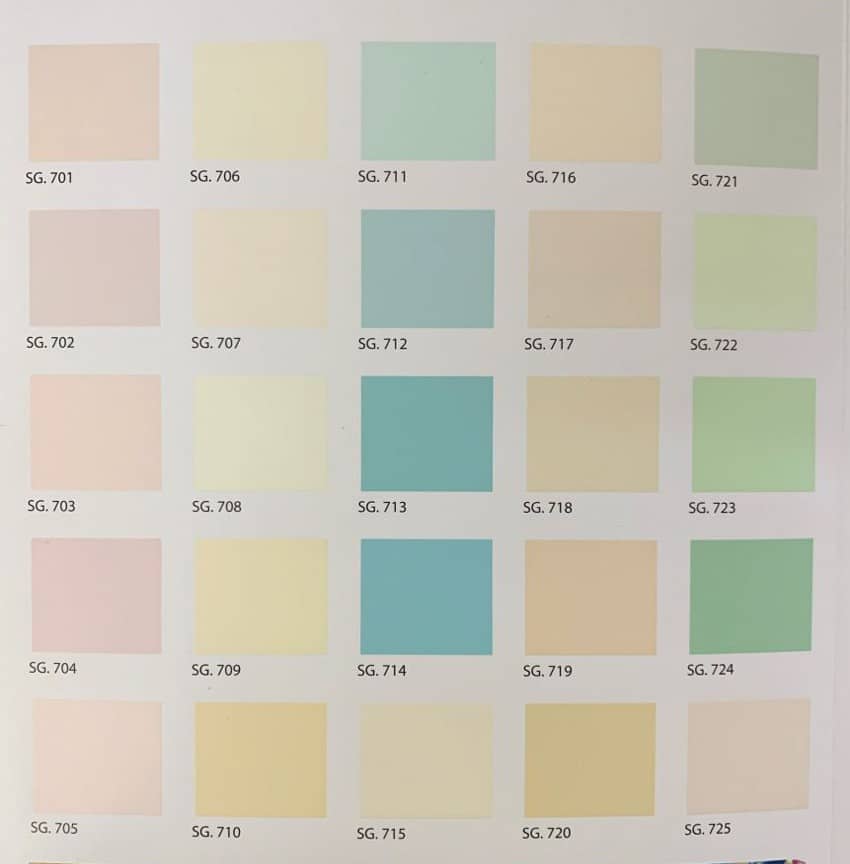 bảng màu sơn epoxy nishu 2