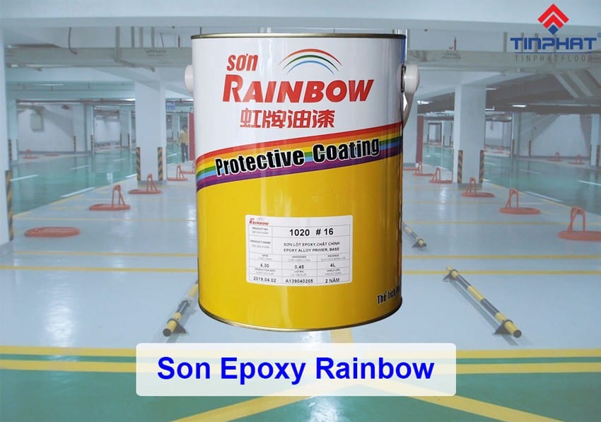 thi công sơn epoxy rainbow