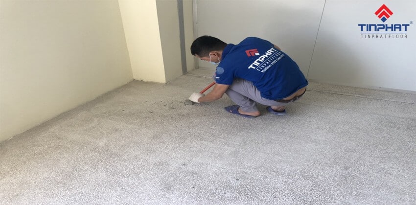 xử lý các khuyết điểm mặt sàn