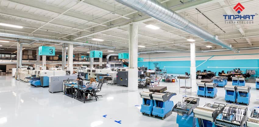 giá sơn epoxy sàn nhà xưởng