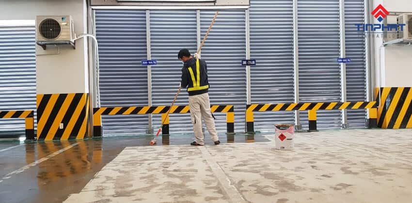 sơn epoxy dự án toàn nhà petro việt nam 12