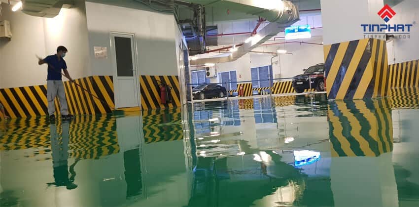 sơn epoxy dự án toàn nhà petro việt nam 4