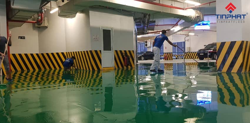 sơn epoxy dự án toàn nhà petro việt nam 9