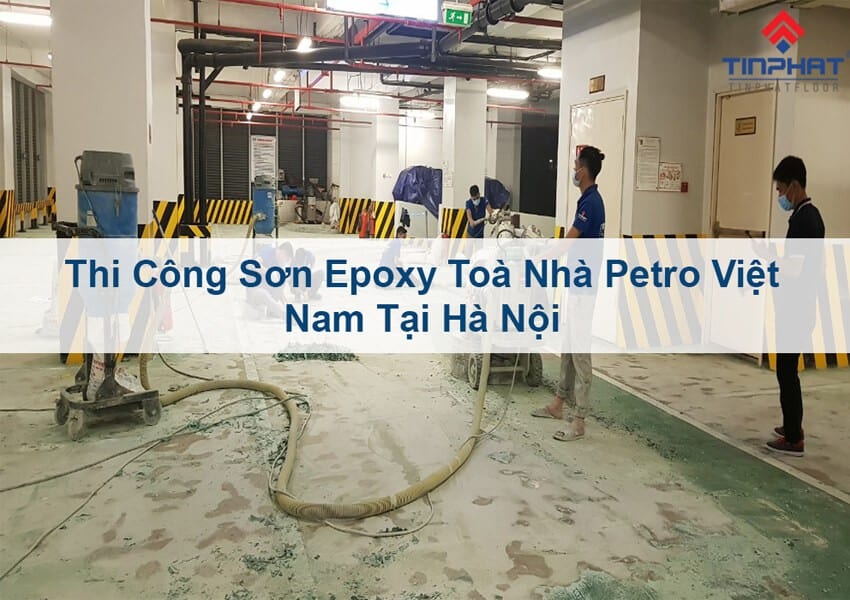 sơn epoxy tại hà nội tòa nhà petro