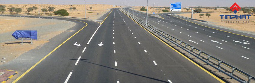 sơn epoxy vạch kẻ đường được sử dụng rộng rãi