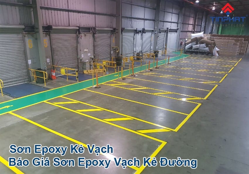 Sơn epoxy vạch kẻ bãi kho