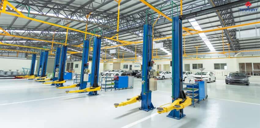 chất lượng mặt phẳng sơn epoxy tự san phẳng rất tốt