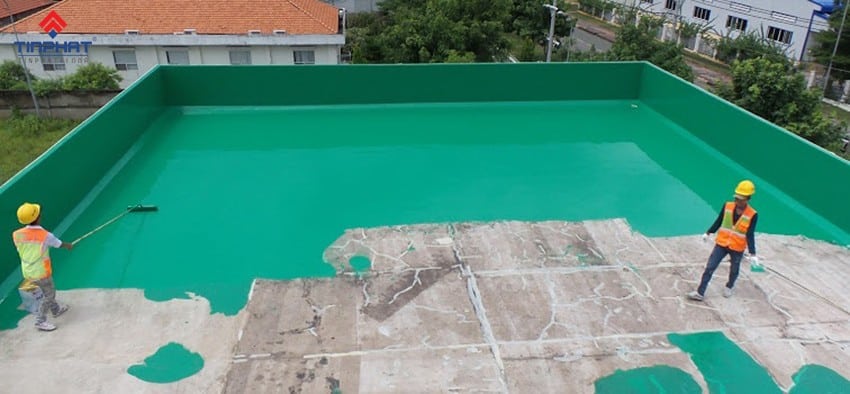 Chống thấm sân thượng bằng sơn Epoxy hiệu quả 100%