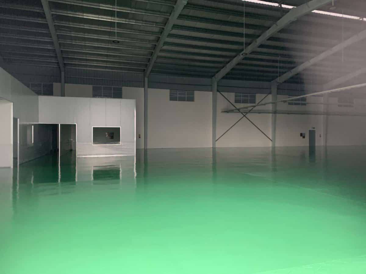 Nghiệm thu sơn sàn Epoxy 8000M2 tại Hưng Yên