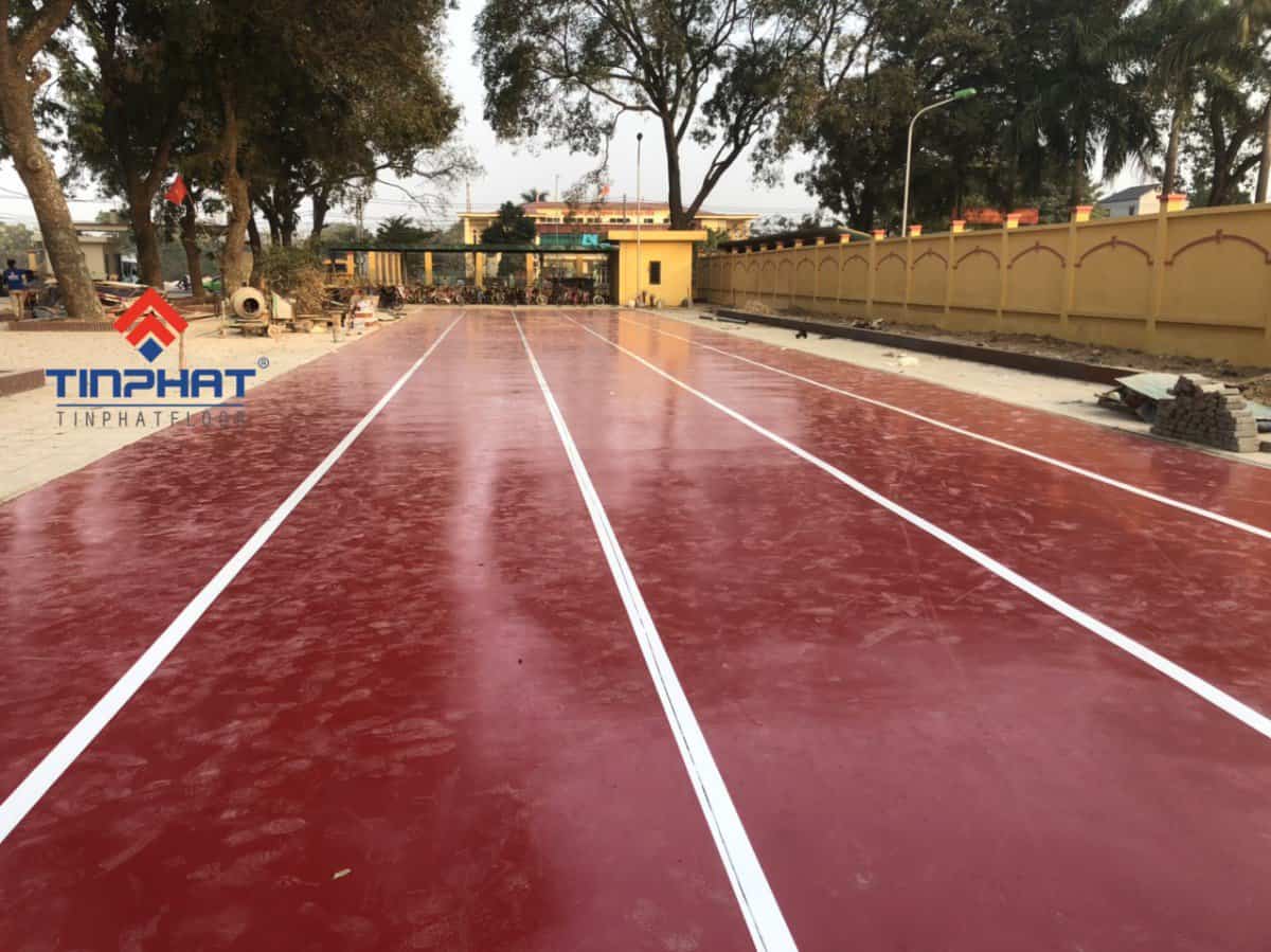 Hoàn thiện thi công sơn Epoxy chống trượt khu vực trường học
