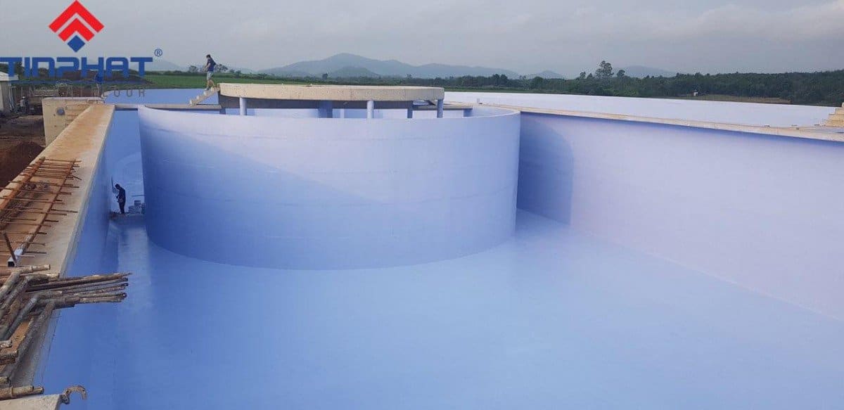 Công trình thi công sơn chống thấm bể xả 