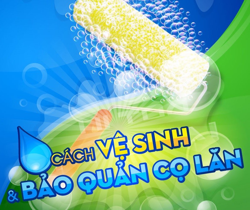 Cách vệ sinh và bảo quản cọ lăn