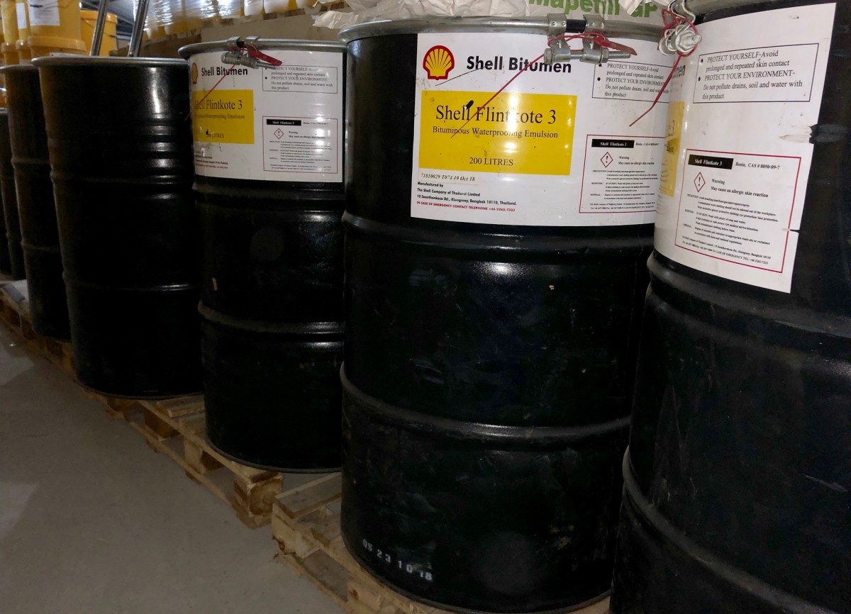 Bao bì sản phẩm Flinkote No3 thùng 200L