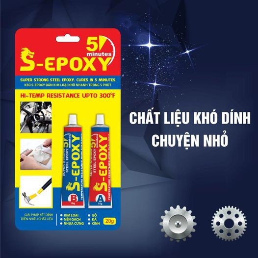 Bao bì keo dán kim loại S-epoxy