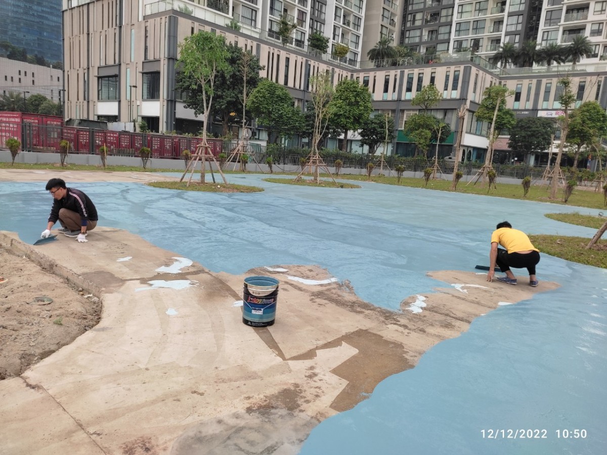 Công trình thi công sơ Epoxy gốc dầu