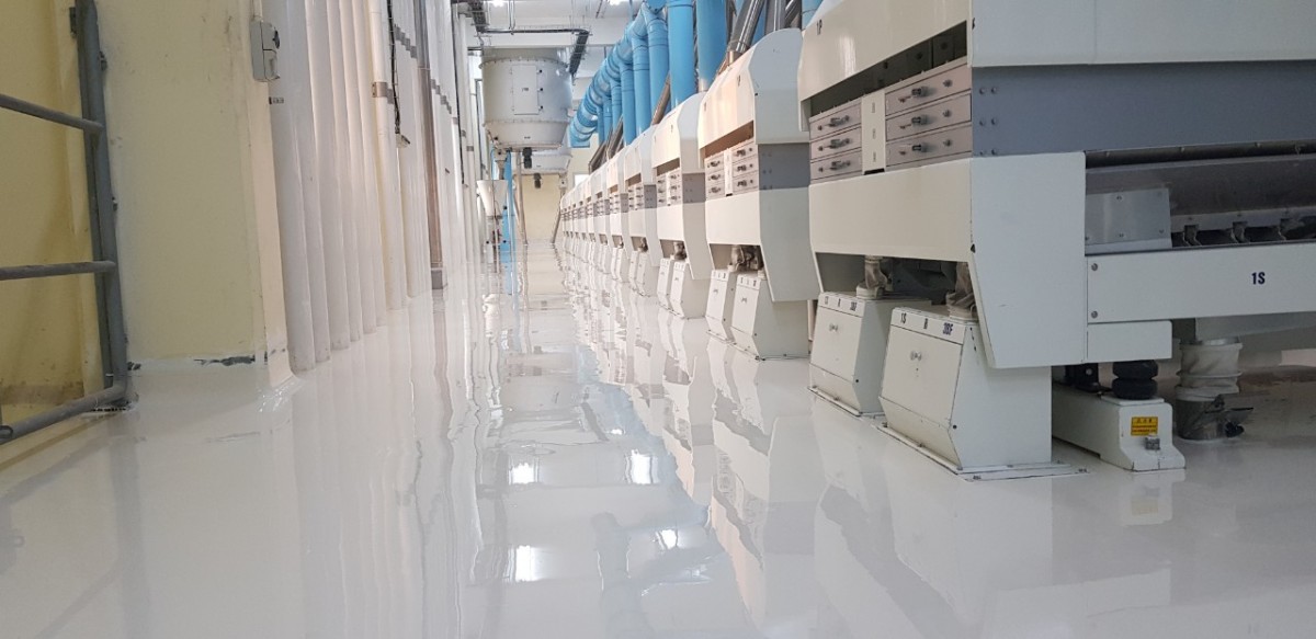 Bề mặt sàn sử dụng sơn Epoxy gốc nước