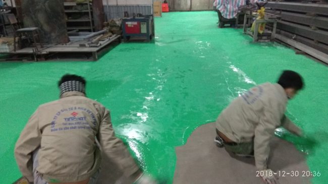 Phương pháp sơn Epoxy trên nền bê tông
