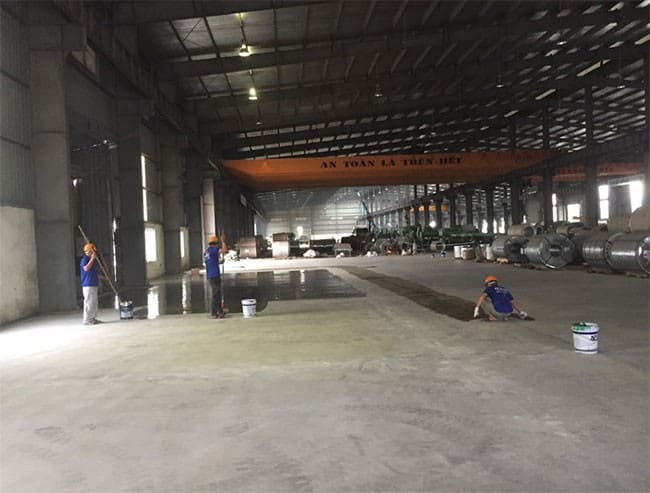 Bảng giá sơn epoxy phụ thuộc vào địa điểm thi công