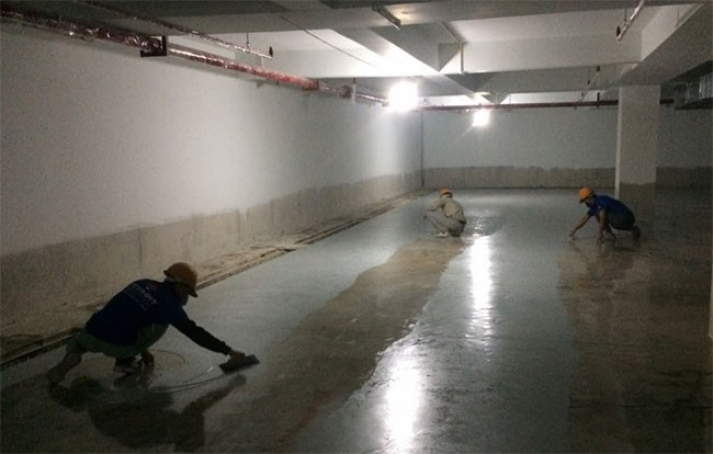 Thi công sơn lót epoxy