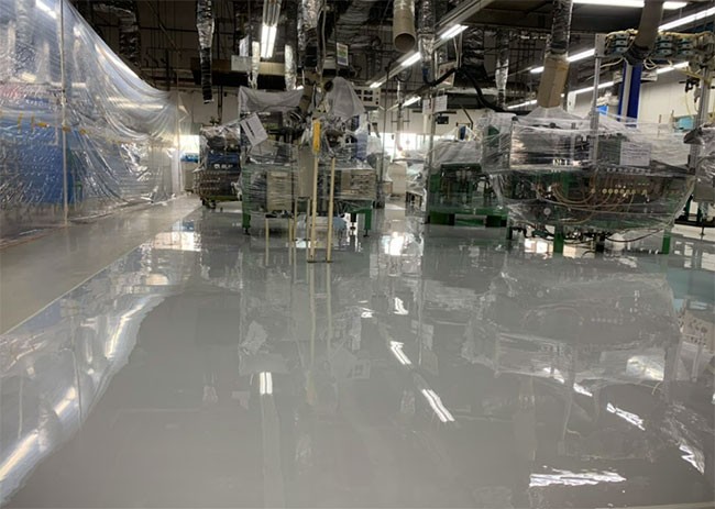 Chú ý khi thi công sơn epoxy tự phẳng