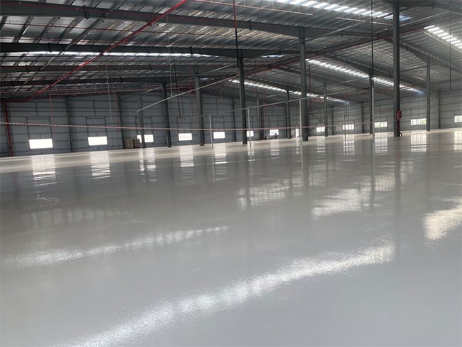 Quy trình sửa sàn epoxy bị phồng rộp tạm thời