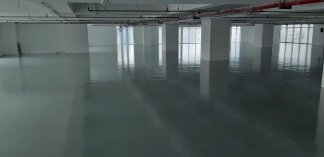 sơn Epoxy trên nền bê tông