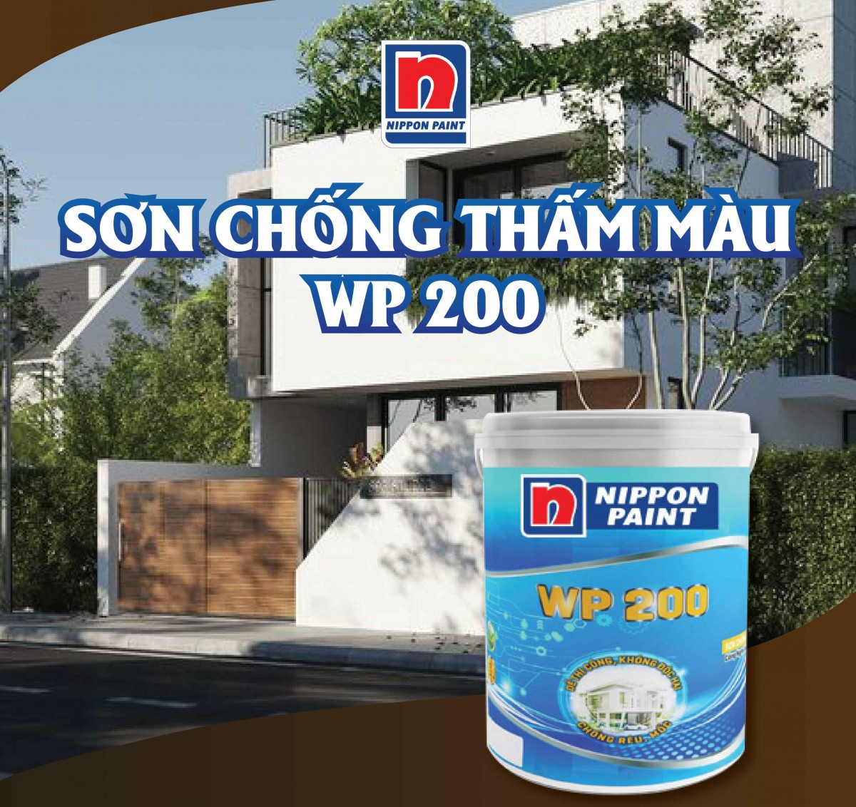 Sơn chống thấm có màu Nippon WP 200