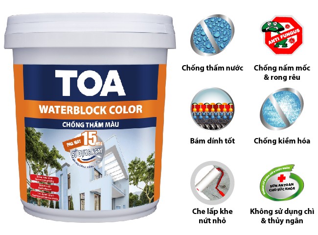 Sơn chống thấm pha màu Toa Water Block Color