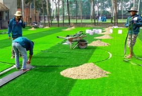 thi công sân cỏ nhân tạo