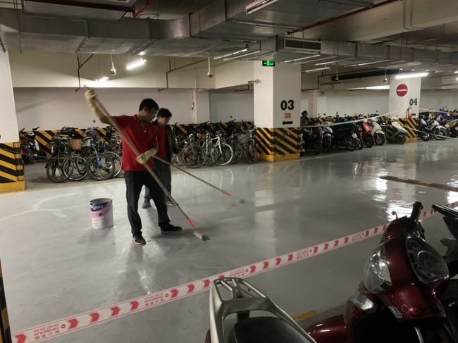 Thi công sơn lót epoxy hệ dầu 