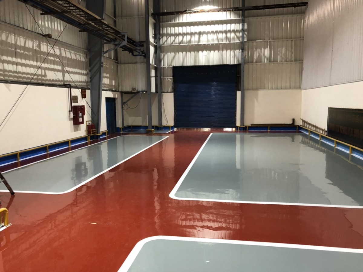 Thi công sơn nền Epoxy