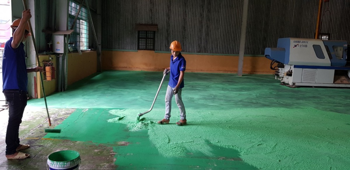  Các bước pha sơn Epoxy 2 thành phần