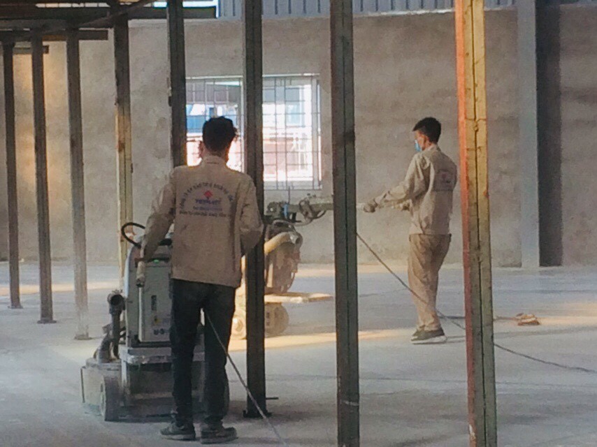 Thi công sơn nền Epoxy