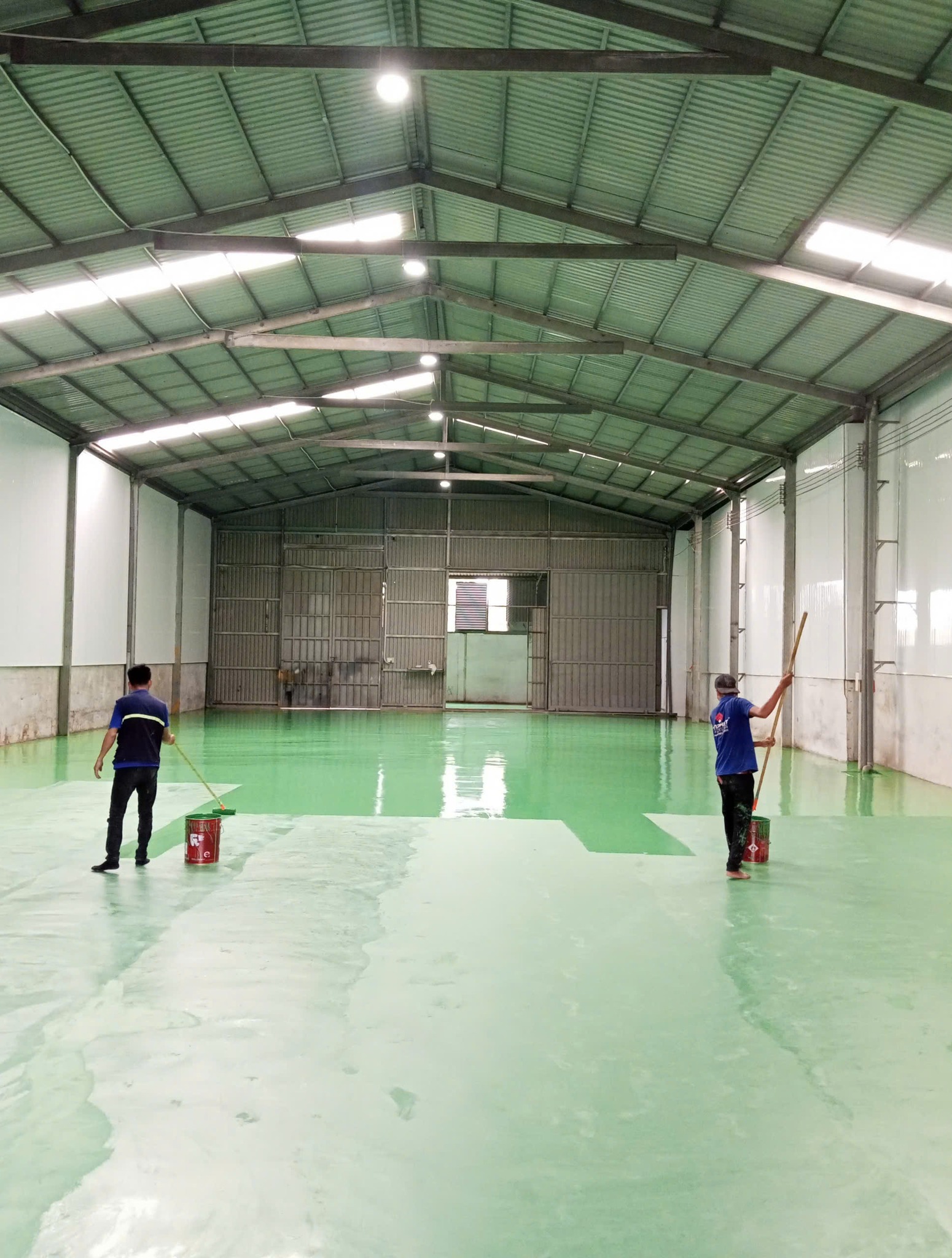 Son epoxy xuong det Cu Chi