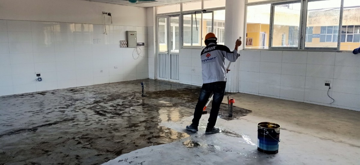 Thi công sơn nền Epoxy