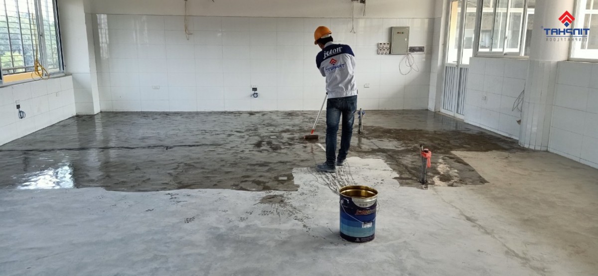 Thi công sàn epoxy-