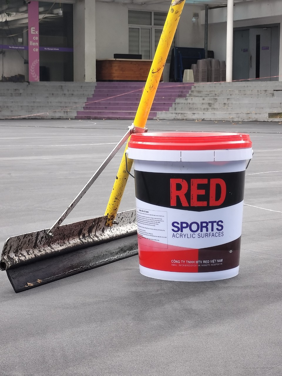 thi công lớp đệm đen