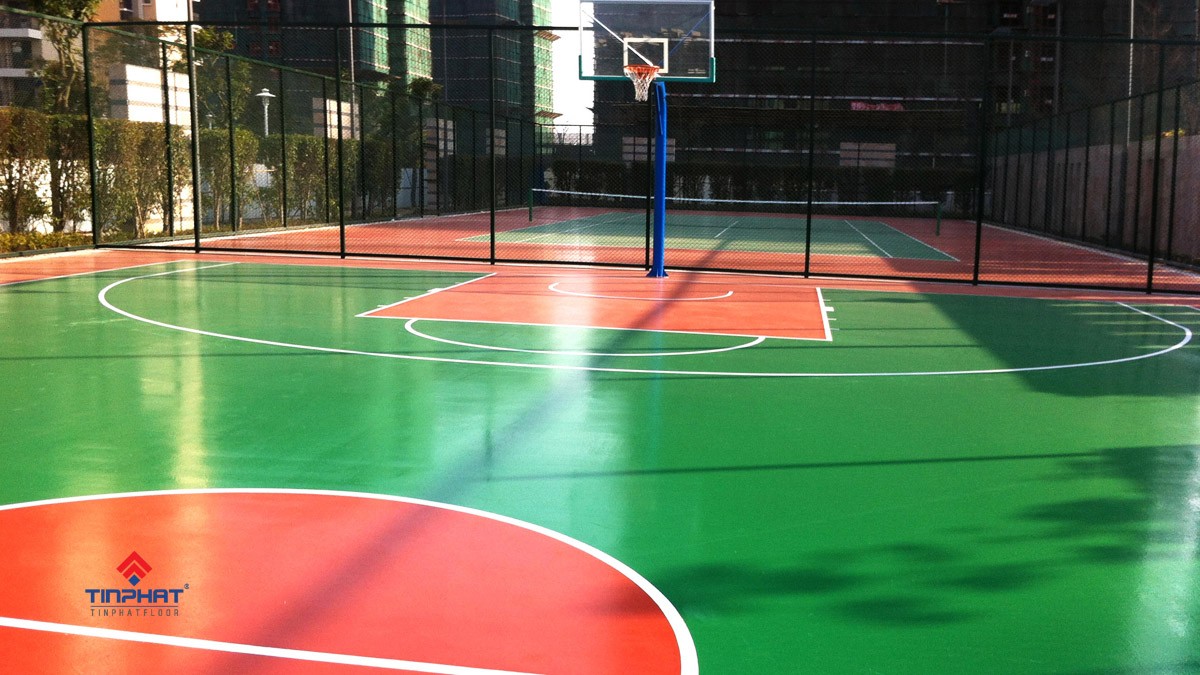 sơn sân bóng rổ