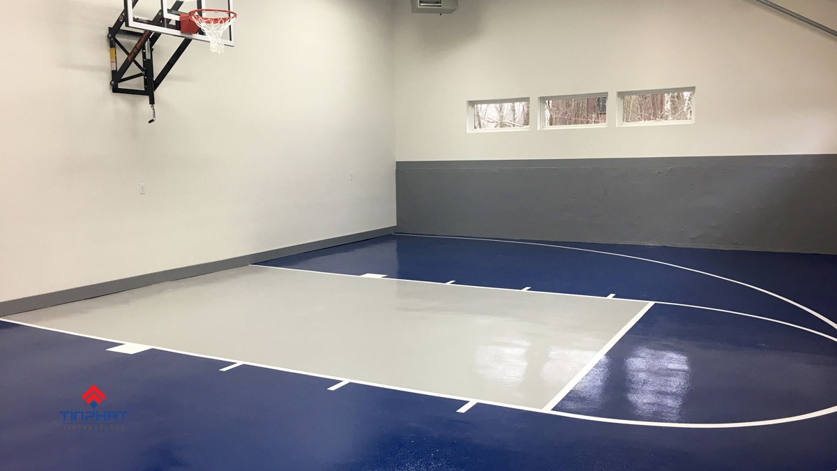 thi công sân bóng rổ