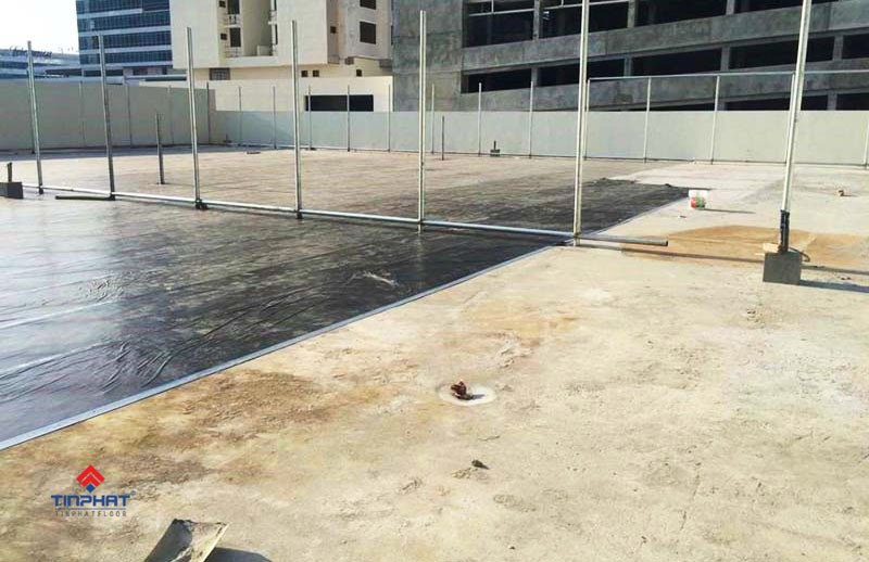 thi công nền sân cầu lông