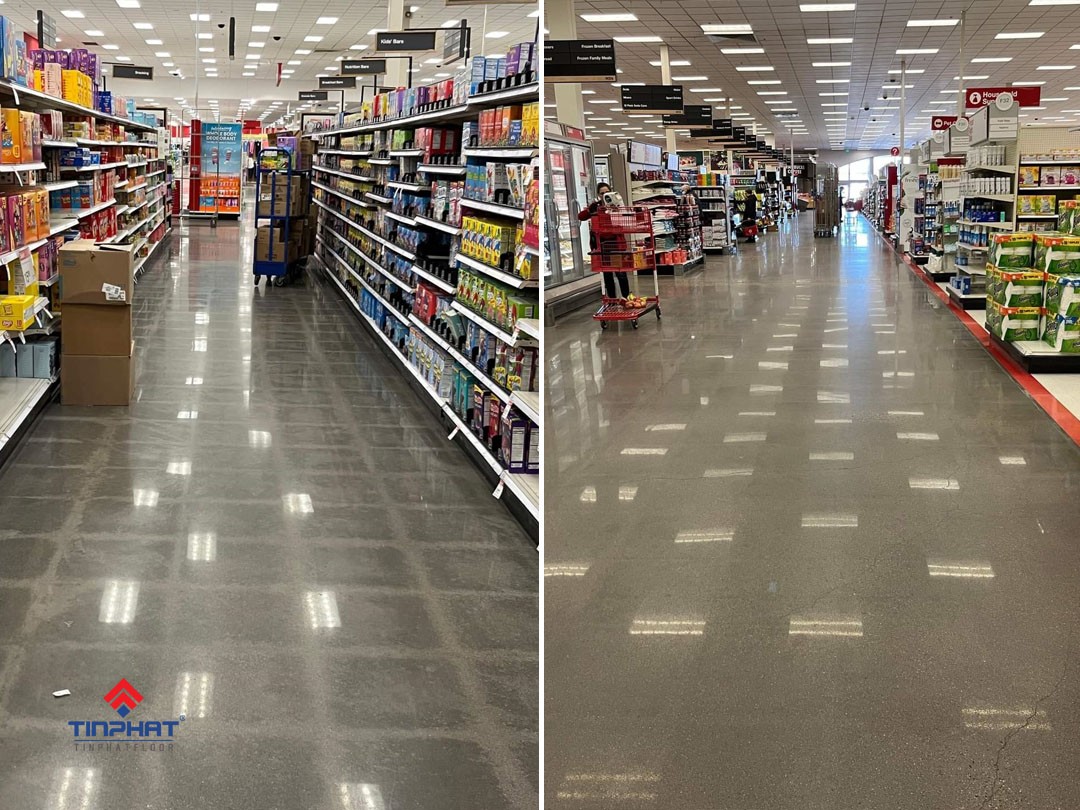 mài sàn siêu thị