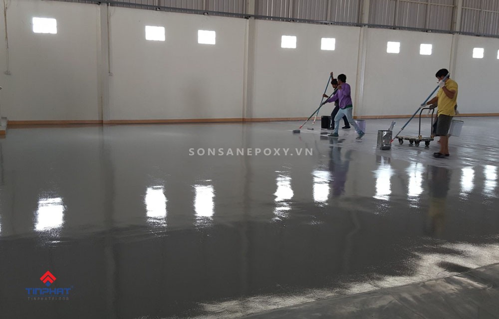 thi công sơn sàn pu