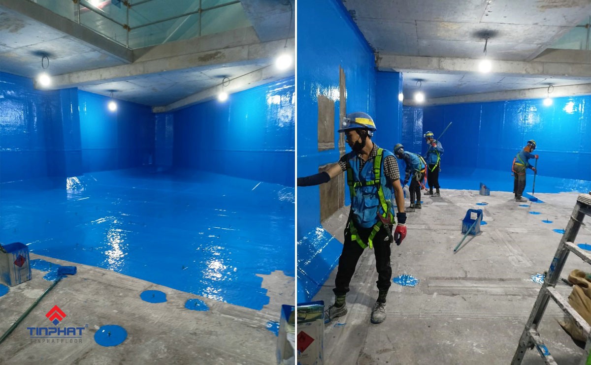 bọc phủ composite bể chứa