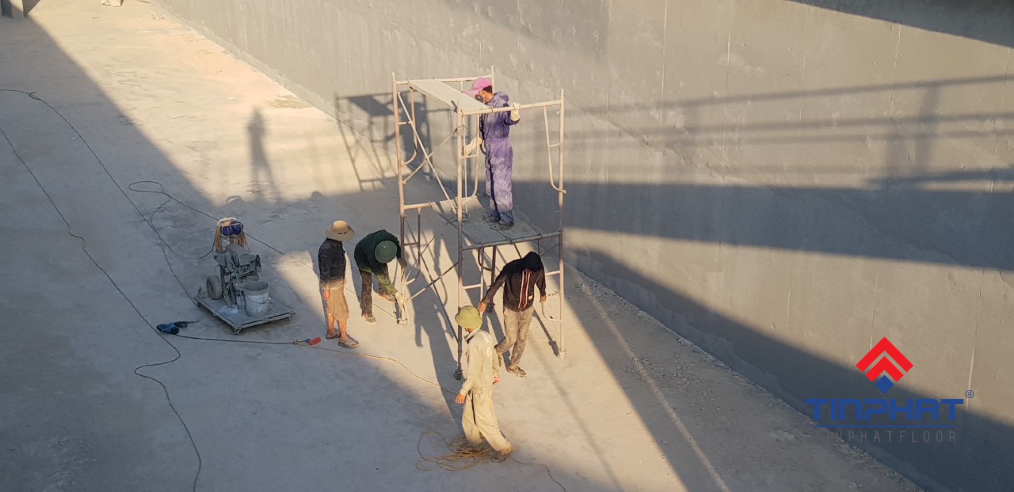 Thi công sơn epoxy bể chứa
