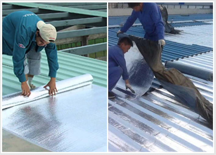 Sử dụng tấm dán chống dột