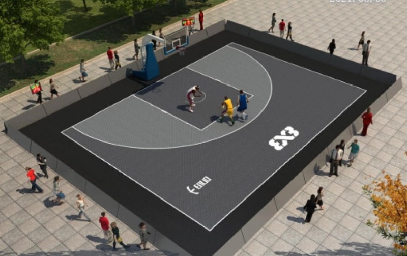 Kích thước sân bóng rổ 3x3 